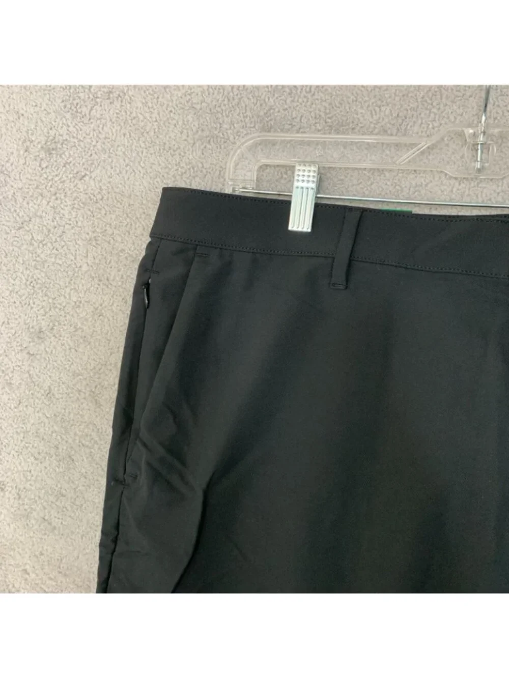 NWT Banana Republic Men's 38x32 Flat Front Tech Pants Black Slim Fit Stretch